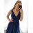 Trägerloses langes Partykleid für Damen (Einheitsgröße S/M) ITALIAN FASHION IMPSH2360055 -   dunkelblau -   S / M