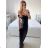 Kleid Kurzarm Damen (Uni L-2XL) ITALIENISCH MODA IMS20004 S / M schwarz