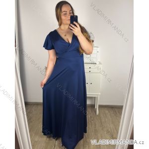 Langes, lässiges Kurzarmkleid für Damen (XL/2XL GROSSE GRÖSSE) ITALIAN FASHION IMPSH245441A