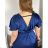 Langes, lässiges Kurzarmkleid für Damen (XL/2XL GROSSE GRÖSSE) ITALIAN FASHION IMPSH245441A Gold XL/2XL