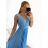 Ärmelloses langes Partykleid für Damen (S/M EINHEITSGRÖSSE) ITALIAN FASHION IMPBB22 IMHMS24MORA