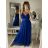 Langes trägerloses Partykleid für Damen aus Tüll (S/M EINHEITSGRÖSSE) ITALIAN FASHION IMHMS24ELENA