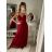 Langes trägerloses Partykleid für Damen aus Tüll (S/M EINHEITSGRÖSSE) ITALIAN FASHION IMHMS24ELENA
