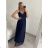 Langes trägerloses Partykleid für Damen aus Tüll (S/M EINHEITSGRÖSSE) ITALIAN FASHION IMHMS24ELENA