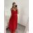 Langes trägerloses Partykleid für Damen aus Tüll (S/M EINHEITSGRÖSSE) ITALIAN FASHION IMHMS24ELENA