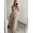 Langes trägerloses Partykleid für Damen aus Tüll (S/M EINHEITSGRÖSSE) ITALIAN FASHION IMHMS24ELENA