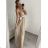 Langes trägerloses Partykleid für Damen aus Tüll (S/M EINHEITSGRÖSSE) ITALIAN FASHION IMHMS24ELENA