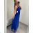 Langes trägerloses Partykleid für Damen aus Tüll (S/M EINHEITSGRÖSSE) ITALIAN FASHION IMHMS24ELENA