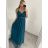 Langes trägerloses Partykleid für Damen aus Tüll (S/M EINHEITSGRÖSSE) ITALIAN FASHION IMHMS24ELENA