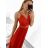 Langes trägerloses Partykleid für Damen aus Tüll (S/M EINHEITSGRÖSSE) ITALIAN FASHION IMHMS24ELENA