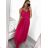 Langes trägerloses Partykleid für Damen aus Tüll (S/M EINHEITSGRÖSSE) ITALIAN FASHION IMHMS24ELENA
