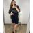 Trägerloses langes Partykleid aus Satin für Damen (34-42) POLISH FASHION PMLTR24K-750 -   schwarz -   48