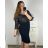 Trägerloses langes Partykleid aus Satin für Damen (34-42) POLISH FASHION PMLTR24K-750 -   schwarz -   48