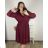 Damen Warmes Langarmkleid (L / XL ONE SIZE) ITALIAN FASHION IM422VERONA