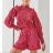 Šaty elegantný vianočný dlhý rukáv dámske (S/M ONE SIZE) TALIANSKA MÓDA IMM23M56723