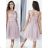 Elegante ärmellose Ballkleid-Spitze (uni s-m) ITALIENISCHE ART UND WEISE IM919919