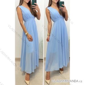 Ärmelloses langes Partykleid für Damen (S/M EINHEITSGRÖSSE) ITALIAN FASHION IMHMS23102