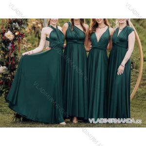 Langes trägerloses Pailletten-Partykleid für Damen (Einheitsgröße S/M) ITALIAN FASHION IMPSH233348