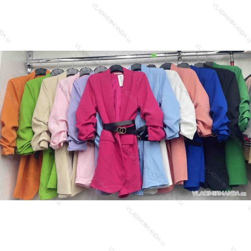 Kleid mit Knöpfen und geknöpften Damen (uni s-m) ITALIAN FASHION IM2203948