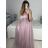 Trägerloses langes Partykleid für Damen (Einheitsgröße S/M) ITALIAN FASHION IMPSH2380156 blau SL