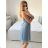 Kurzes trägerloses Partykleid für Damen (S/M EINHEITSGRÖSSE) ITALIAN FASHION IMPSH24C612 rosa Lachs S/M