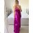 Langes elegantes Partykleid mit Trägern für Damen (S/M/L ONE SIZE) ITALIAN FASHION IMPBB23B23376