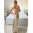 Šaty letní na ramínka dámské (S/M ONE SIZE) ITALSKÁ MÓDA IMPBB22B21841 S/M schwarz