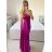 Langes elegantes Partykleid mit Trägern für Damen (S/M/L ONE SIZE) ITALIAN FASHION IMPBB23B23376