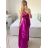 Langes elegantes Partykleid mit Trägern für Damen (S/M/L ONE SIZE) ITALIAN FASHION IMPBB23B23376