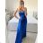 Langes elegantes Partykleid mit Trägern für Damen (S/M/L ONE SIZE) ITALIAN FASHION IMPBB23B23376