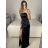 Kleid Kurzarm Damen (Uni L-2XL) ITALIENISCH MODA IMS20004 -   Gold
 -   S / M