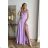 Damen Plus Size (42-46) langes elegantes ärmelloses Partykleid POLISH FASHION PMLBC23265-10 lila 40