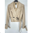 Damen-Langarm-Lederjacke (S/M Einheitsgröße) ITALIAN FASHION IMPBB234475Z