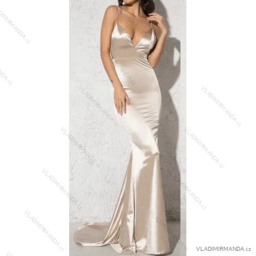 Elegantes Sommerkleid mit glitzernden Pailletten für Damen (Einheitsgröße S/M) ITALIAN FASHION IMPBB23O3837
