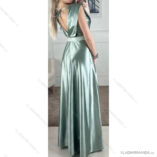 Ärmelloses langes Partykleid für Damen (S/M EINHEITSGRÖSSE) ITALIAN FASHION IMPBB24C32221