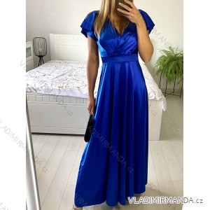 Langes, lässiges Kurzarmkleid für Damen (Einheitsgröße S/M) ITALIAN FASHION IMPSH236540