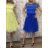 Kurzes Partykleid für Damen aus Tüll und Spitze (Einheitsgröße S/M/L) ITALIAN FASHION IMHMS23173 -   hellblau -   M / L