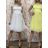 Kurzes Partykleid für Damen aus Tüll und Spitze (Einheitsgröße S/M/L) ITALIAN FASHION IMHMS23173 -   hellblau -   M / L