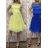 Kurzes Partykleid für Damen aus Tüll und Spitze (Einheitsgröße S/M/L) ITALIAN FASHION IMHMS23173 -   hellblau -   M / L