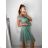 Kurzes Partykleid für Damen aus Tüll und Spitze (Einheitsgröße S/M/L) ITALIAN FASHION IMHMS23173 -   hellblau -   M / L