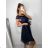 Kurzes Partykleid für Damen aus Tüll und Spitze (Einheitsgröße S/M/L) ITALIAN FASHION IMHMS23173 -   hellblau -   M / L