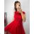 Kurzes Partykleid für Damen aus Tüll und Spitze (Einheitsgröße S/M/L) ITALIAN FASHION IMHMS23173 -   hellblau -   M / L