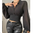 Langärmliges Crop-Top für Damen (Einheitsgröße S/M) ITALIAN FASHION IMPBB23B10882