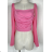 Langärmliges Crop-Top für Damen (Einheitsgröße S/M) ITALIAN FASHION IMPBB23B10882