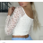 Langärmliges Crop-Top für Damen (Einheitsgröße S/M) ITALIAN FASHION IMPBB23B10882