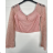 Langärmliges Crop-Top für Damen (Einheitsgröße S/M) ITALIAN FASHION IMPBB23B10882