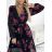 Elegantes Chiffon-Langarmkleid für Damen (Einheitsgröße S/M) ITALIAN FASHION IMWCH24010