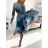Elegantes Chiffon-Langarmkleid für Damen (Einheitsgröße S/M) ITALIAN FASHION IMWCH24010