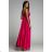 Langes trägerloses Sommerkleid für Damen aus Satin (S/M EINHEITSGRÖSSE) ITALIAN FASHION IMM22360 weiß