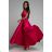 Langes trägerloses Sommerkleid für Damen aus Satin (S/M EINHEITSGRÖSSE) ITALIAN FASHION IMM22360 weiß